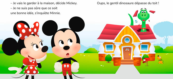 Mickey rencontre un dinosaure