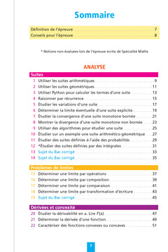 Objectif BAC Fiches détachables Spécialité maths Tle