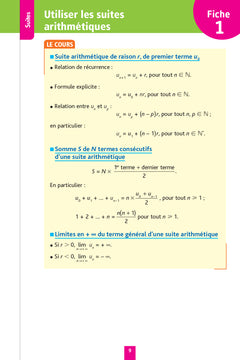 Objectif BAC Fiches détachables Spécialité maths Tle