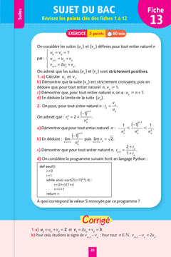 Objectif BAC Fiches détachables Spécialité maths Tle