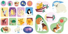 Décors et gommettes - bébés animaux