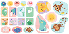 Décors et gommettes - animaux sauvages