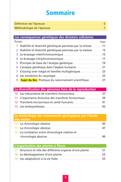 Objectif BAC Fiches détachables Spécialité SVT tle