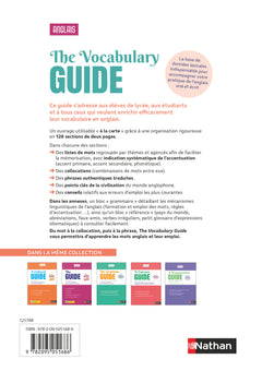 The Vocabulary Guide - Le guide de référence des mots anglais et leur emploi