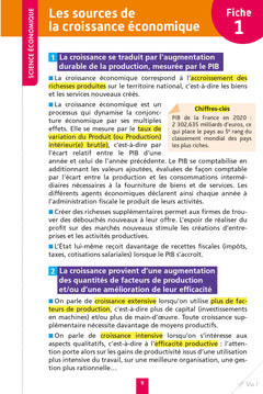 Objectif BAC Fiches détachables Spécialité SES tle
