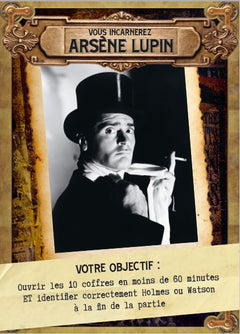 Coffret Escape game Arsène Lupin contre Sherlock Holmes