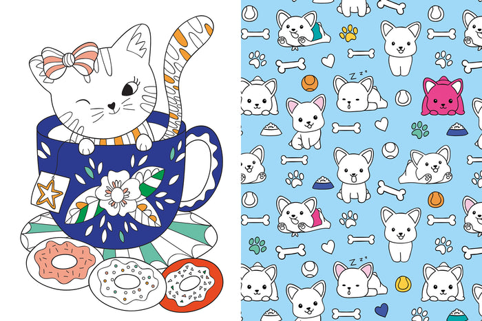 Coloriages chats et chiens