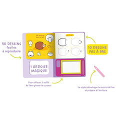 Mon ardoise magique pour dessiner 10 petites bêtes pas à pas et 50 dessins faciles