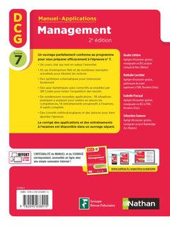 DCG - Epreuve 7 - Manuel et applications Management