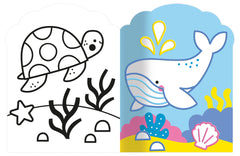 Je colorie sans dépasser - les animaux de la mer - 30 coloriages fluos !