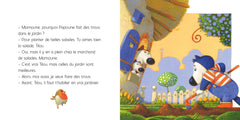 Tilou bleu aime jardiner