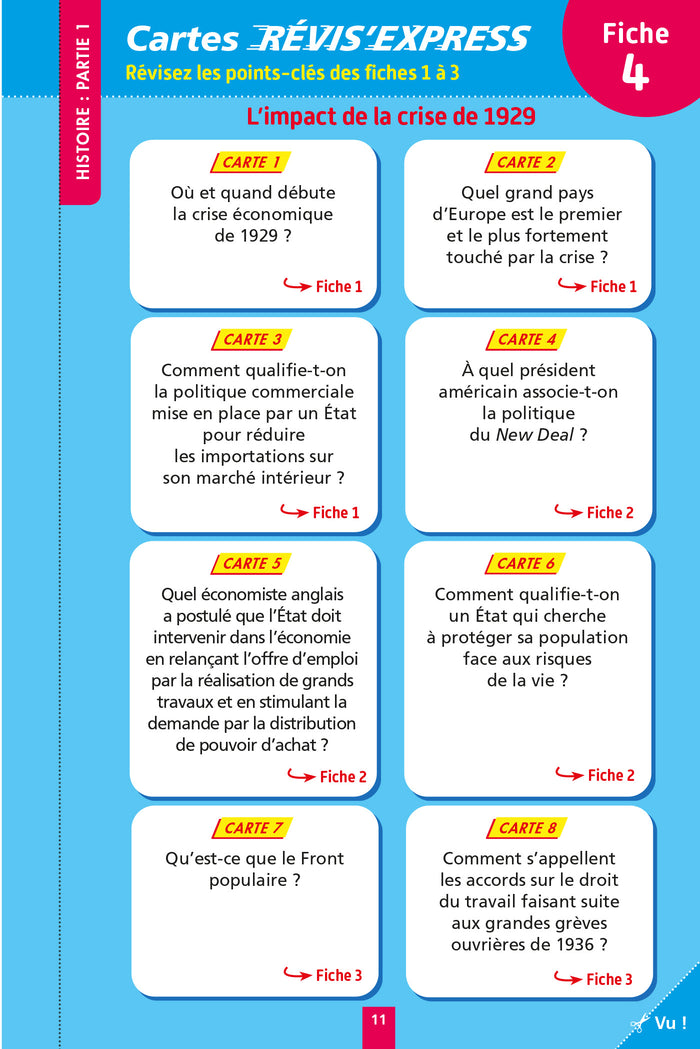 Objectif BAC Fiches détachables Histoire-Géographie Tronc commun Terminale