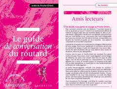 Guide de conversation arabe du Proche-Orient