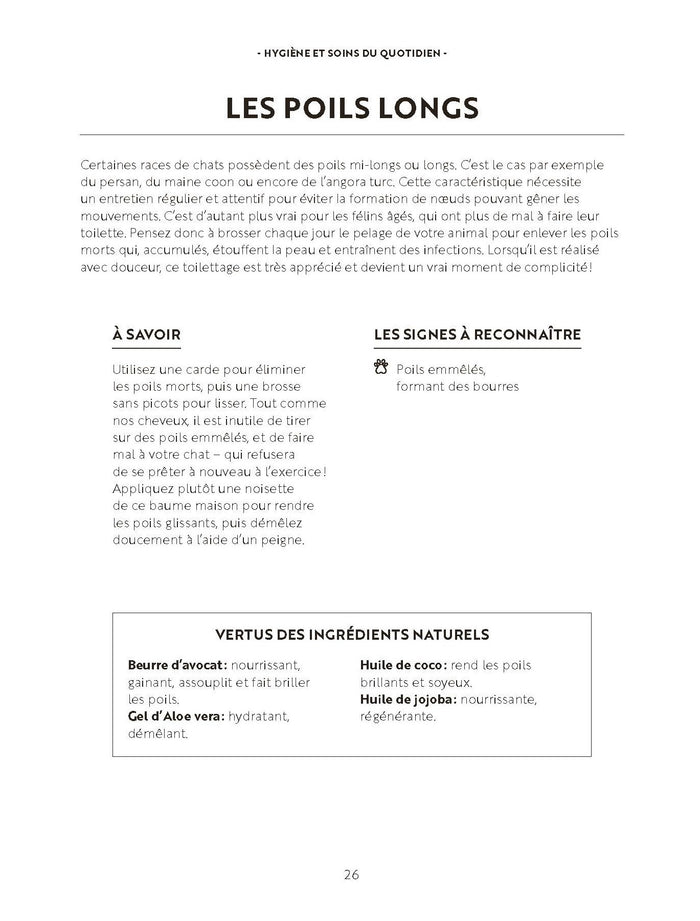 Les soins naturels pour mon chat