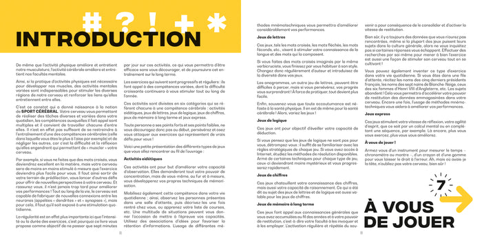 7 minutes par jour de sport cérébral Tome 2