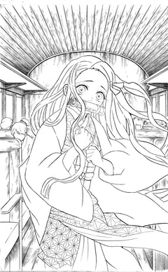 Demon Slayer - Livre de coloriage N°01 : Rouge