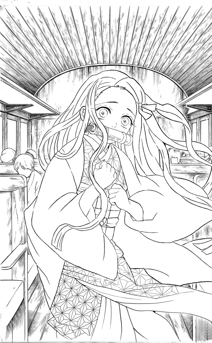 Demon Slayer - Livre de coloriage N°01 : Rouge