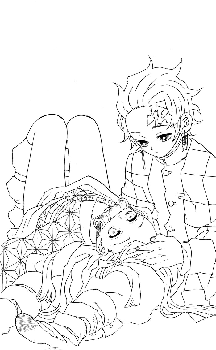 Demon Slayer - Livre de coloriage N°01 : Rouge