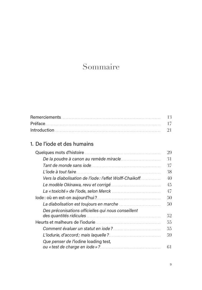 Les pouvoirs de l'iode