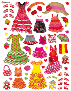 Stickers - Robes du monde