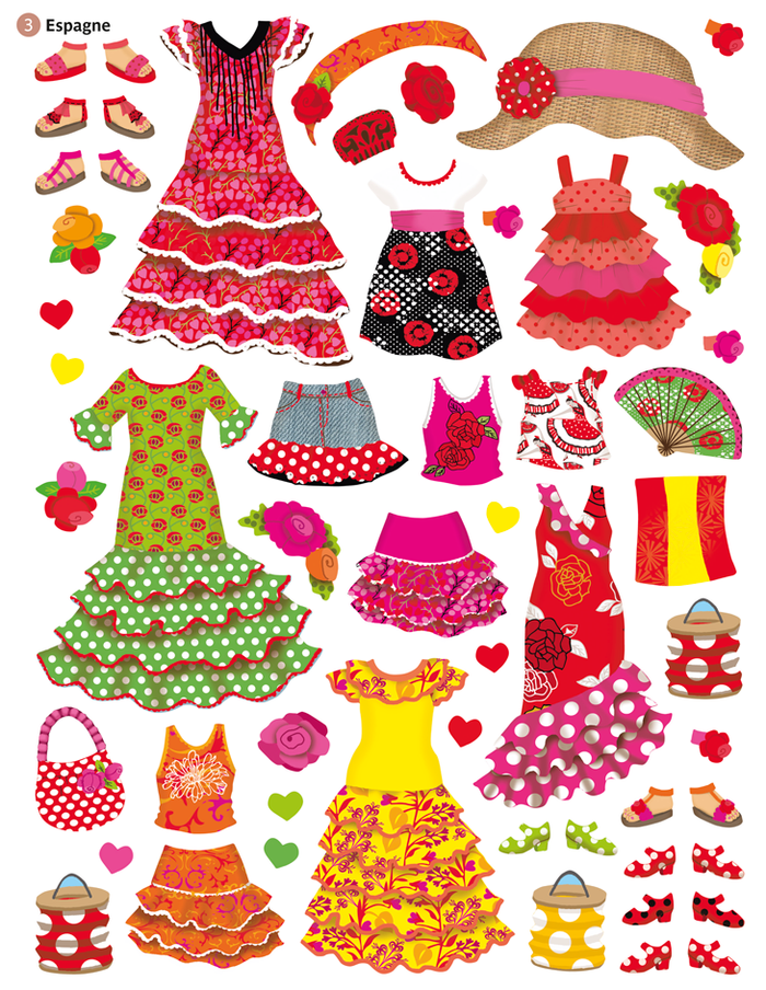 Stickers - Robes du monde