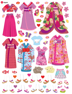 Stickers - Robes du monde