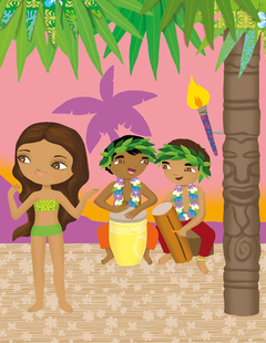 Minimiki - Stickers - Habille Mohea à Tahiti