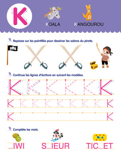 Mon cahier d'écriture : les lettres majuscules