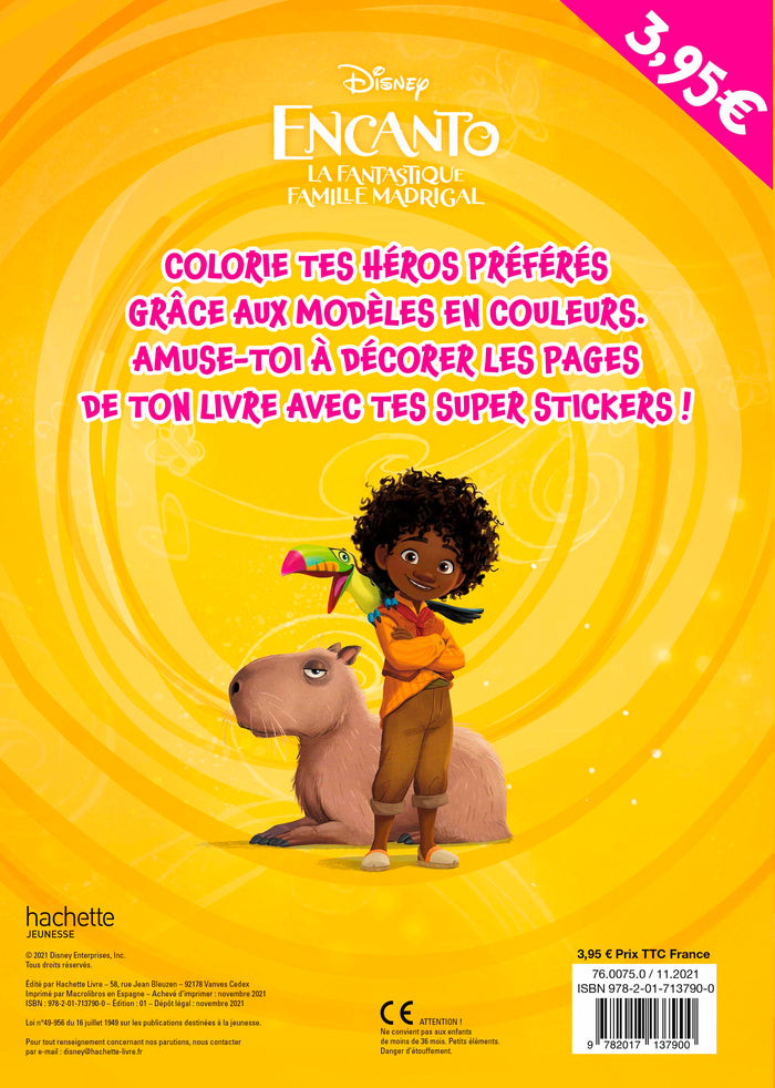Encanto, la fantastique famille Madrigal - Mes coloriages avec stickers