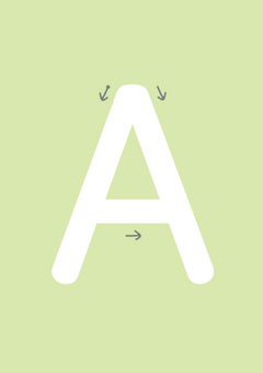 Mes cartes Montessori : Lettres rugueuses