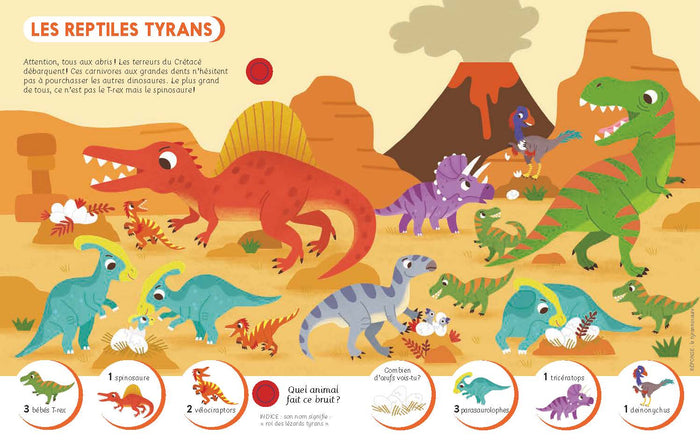 Ecoute et trouve - Les dinosaures
