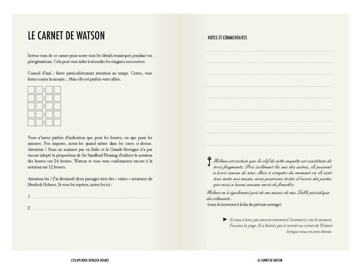 Sherlock Holmes Escape Book
