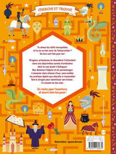 Cherche et trouve princesses et dragons  dans les labyrinthes