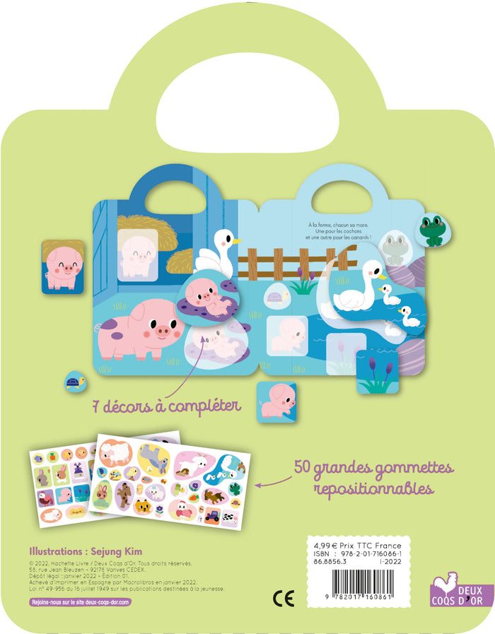 Décors et gommettes - animaux de la ferme