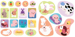 Décors et gommettes - animaux de la ferme