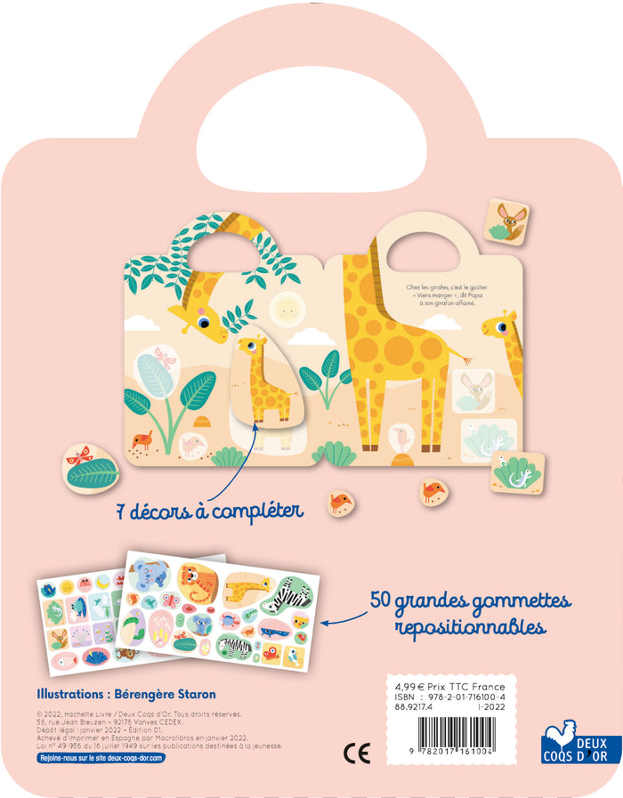 Décors et gommettes - animaux sauvages