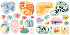 Décors et gommettes - animaux sauvages
