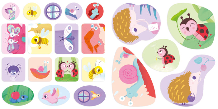 Décors et gommettes - petites bêtes du jardin