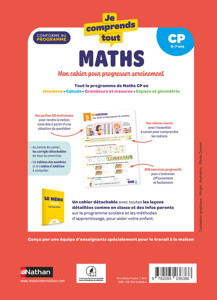 Je comprends tout - Mathématiques CP - export