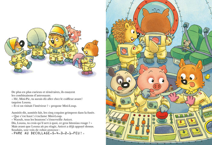 Mini-Loup dans l'espace