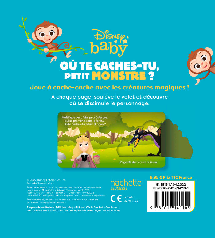 Disney Baby - Où te caches-tu, Petit Monstre ? - Avec des volets à soulever