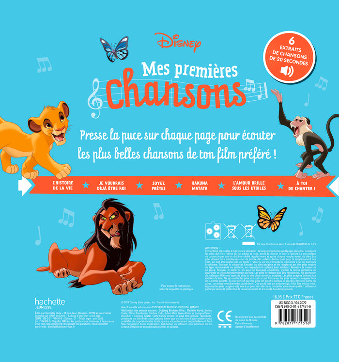 Le Roi Lion - Mes Premières Chansons