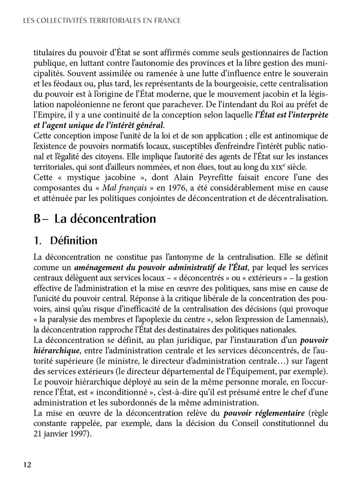 Fondamentaux - Les collectivités territoriales en France