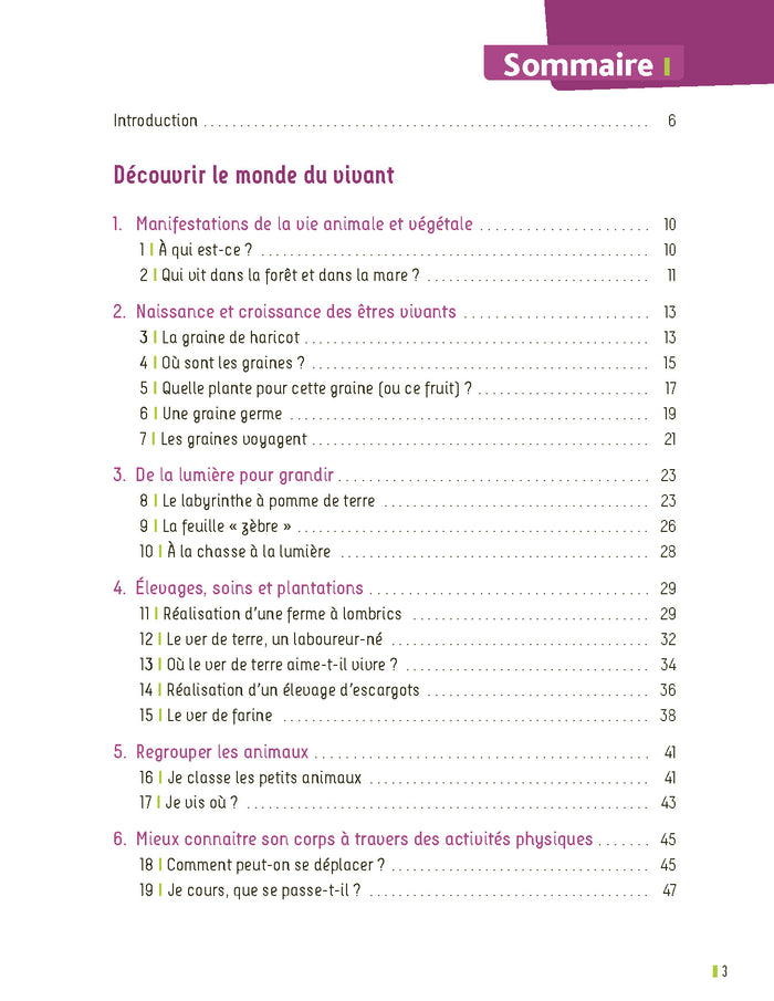 50 expériences pour explorer le monde en maternelle