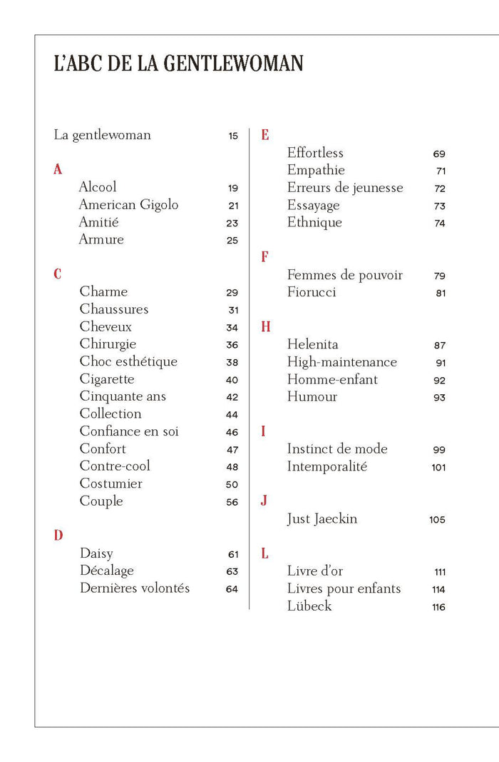 Le guide de la gentlewoman