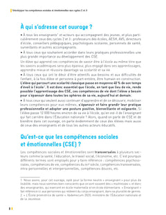 Développer les compétences sociales et émotionnelles Cycles 2 et 3