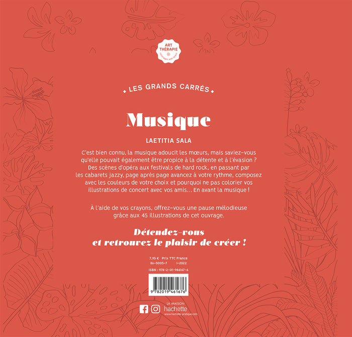 Les grands carrés d'art-thérapie musique