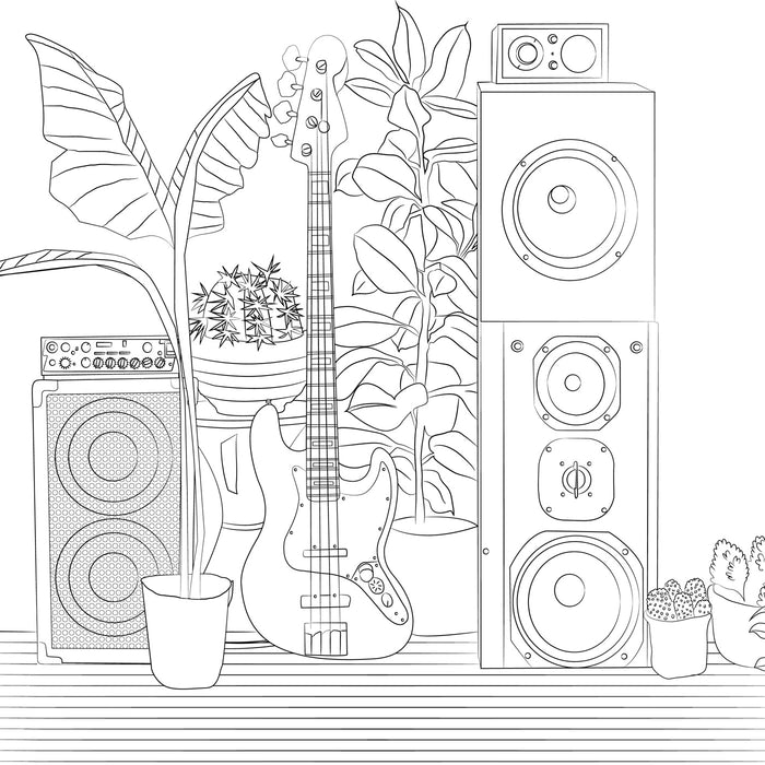 Les grands carrés d'art-thérapie musique