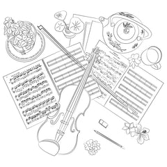 Les grands carrés d'art-thérapie musique