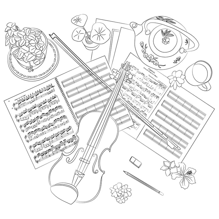 Les grands carrés d'art-thérapie musique